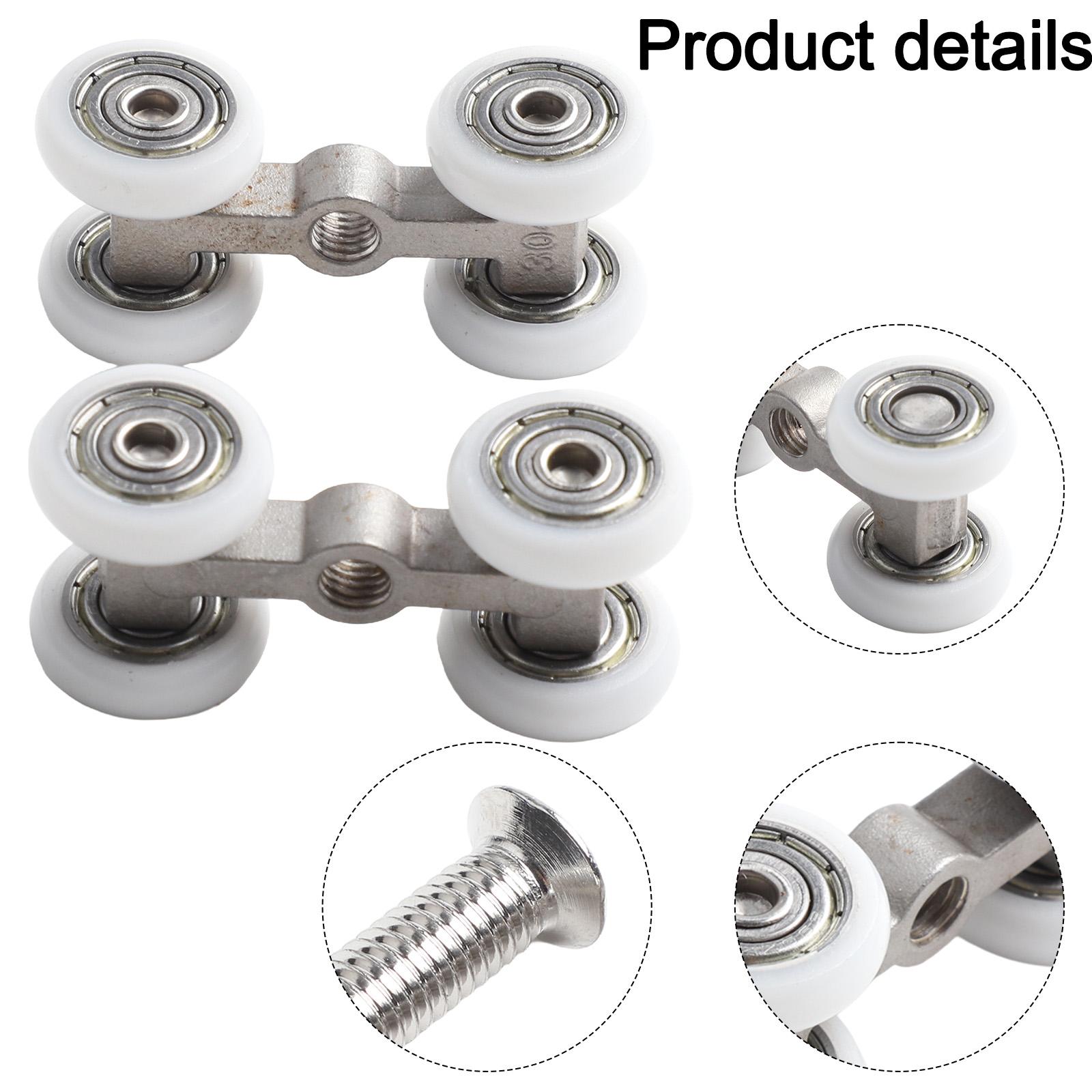 

Professional Sliding Door Roller Load Bearing Hanging Wheels 5.3cm Hanging Stainless Wheel For Home Sliding Doors For Bathroom 1pcs