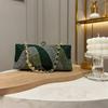 Dames Diner Tas Glanzend Volledig Diamant Horizontale Vierkante Clutch Tas Banket Licht Luxe High-End Avondtas
