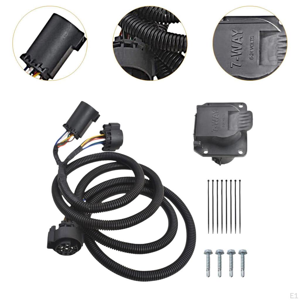Trailer Wiring Harness Extension Vehicle Parts 56070 Replacement Easy To Use Convenient Practical