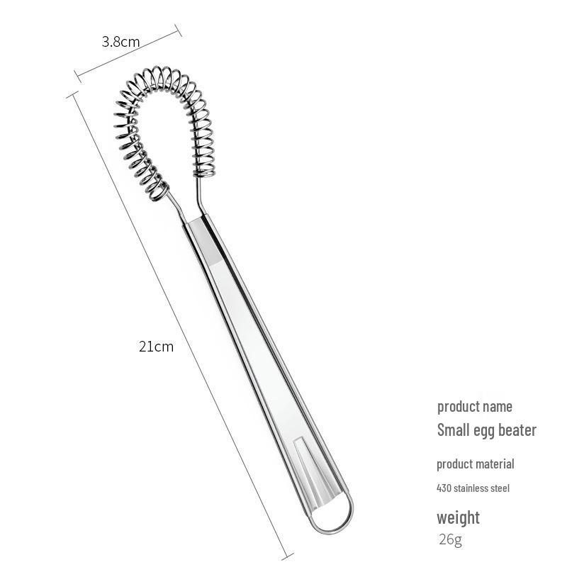 Frusta a Molla in Acciaio Inossidabile 430 per Uova, Panna e Impasti