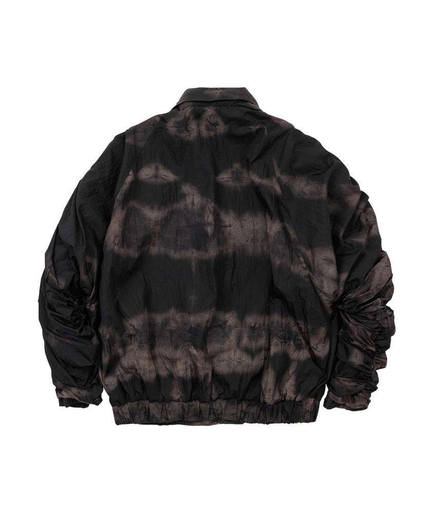 Ajobyajo Tie-Dye Pleats Jacket [Black]