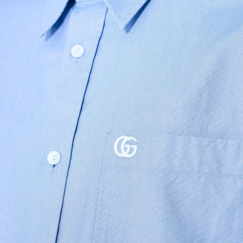 Gucci Embroidered Oxford Shirt 814715-Z7AG8-4910