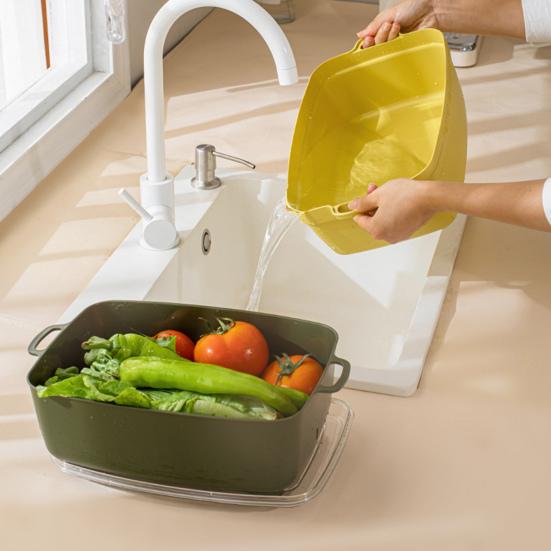 Unique Durable Multi-use Portable Side Handle Detachable Drain Basket for Restaurant Colander Strainer
