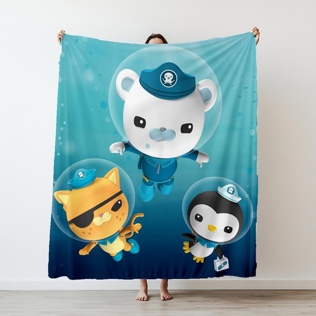 The Octcconauts Barnacles printed Blanket Ultra-Soft Short Pile Anti-Hooking Playroom Living Room Multi-Purpose Blanket For kids