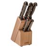 Tramontina Polywood 5-Piece Wooden Handle Cutlery Set, Dark Brown, with Wooden Case, Dishwasher Safe, Durable, Natural Wood, Perfect Gift for Respect