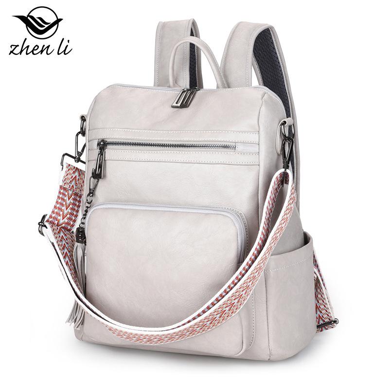 Backpack Lightweight Girls Retro Backpack, Large Capacity Ladies Backpack