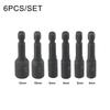 6pcs Screw Tap Socket Adapter Holder Set with Inlaid Clamp Pad for Secure Grip Perfect for DIY and Maintenance Tasks
