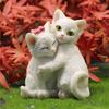 Good-Resin Crafts Cute Kitten Statues Suitable For Office Desks, Couple Resin Cats Can Be Used As A Gift