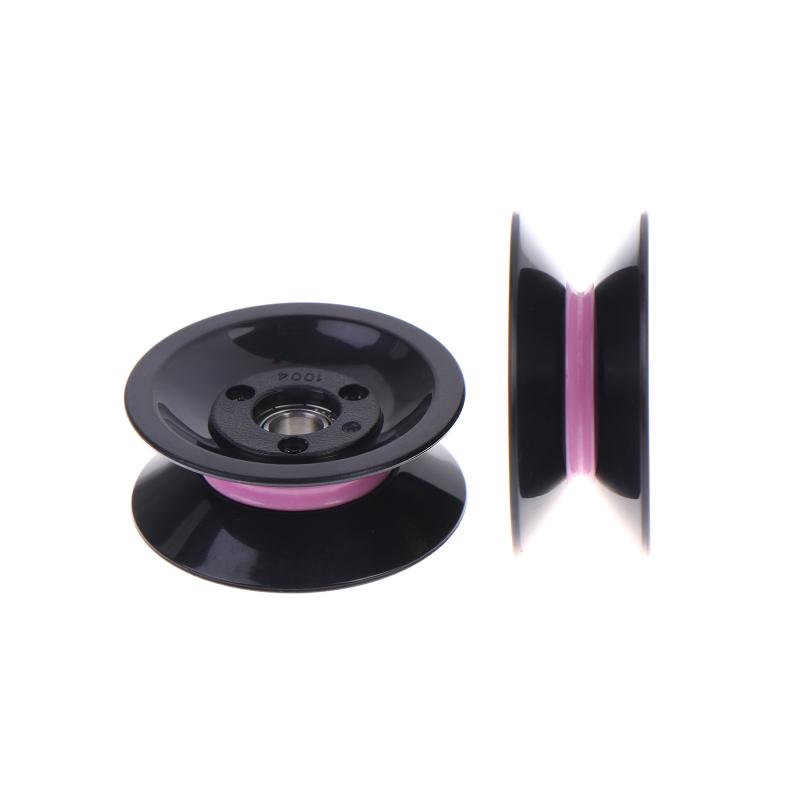 2 Stück 1004 U-Nut V-Nut Rad Wickelmaschine Riemenscheibe Keramik Drahtführungsrad Kombinierte Führungsscheibe