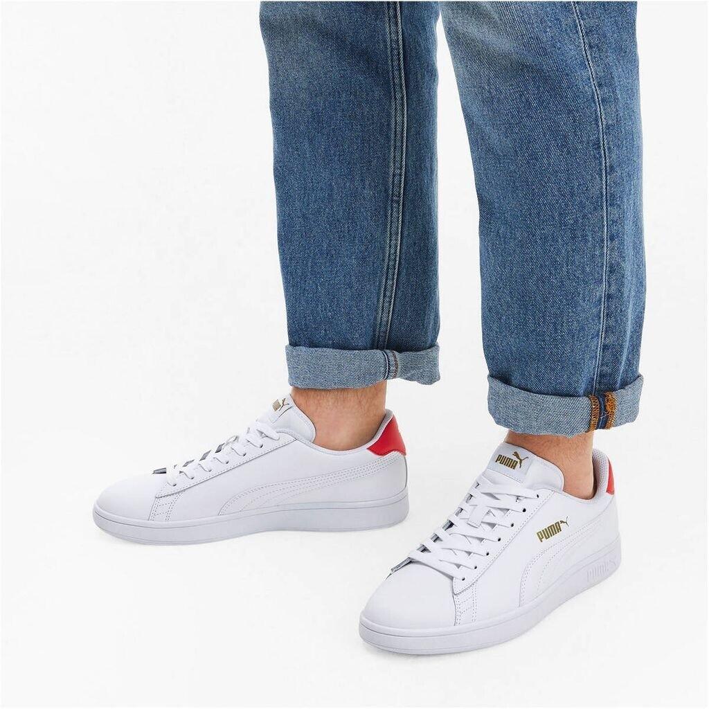 Кроссовки Puma Smash v2 L white/red
