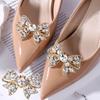 Rhinestone Shoe Clips DIY High Heel Bowknot Shoes Buckles Charm Jewelry Removable Bridal Shoes Decorations