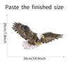 Eagle Wall Stickers for Kids Room Self-Adhesive Bald Eagle Decals for Bedroom Kindergarten Wardrobe Entrance Decor Removable Animal Wall Art Stickers