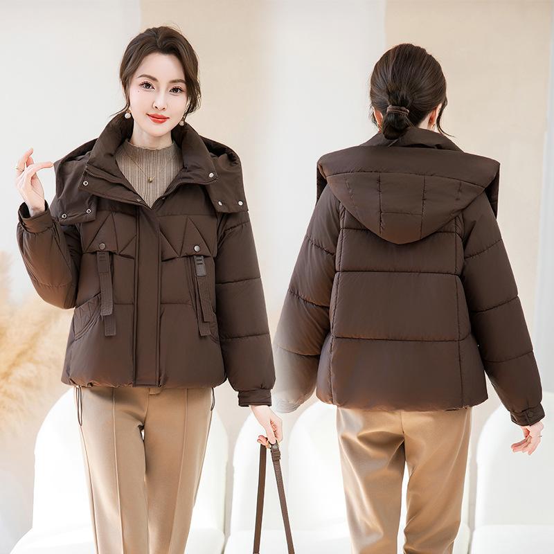 New Korean padded jacket short hooded padded jacket winter new loose fashion thickened cotton jacket