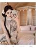 Apricot Women's Sleeveless Loose Summer Dress - New Chinese National Style