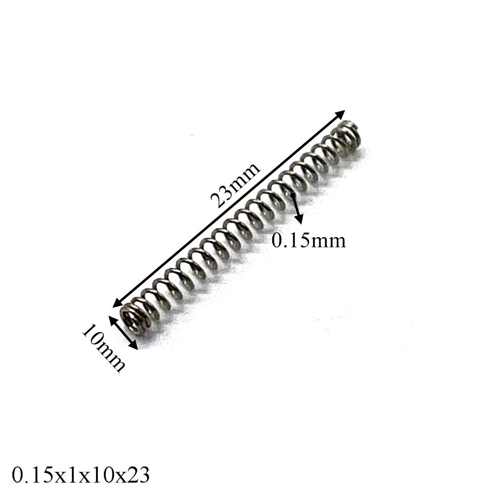 10pcs Watch Spring Precision Small Spring Strap Button Springs Wire Diameter 0.12-0.15MM