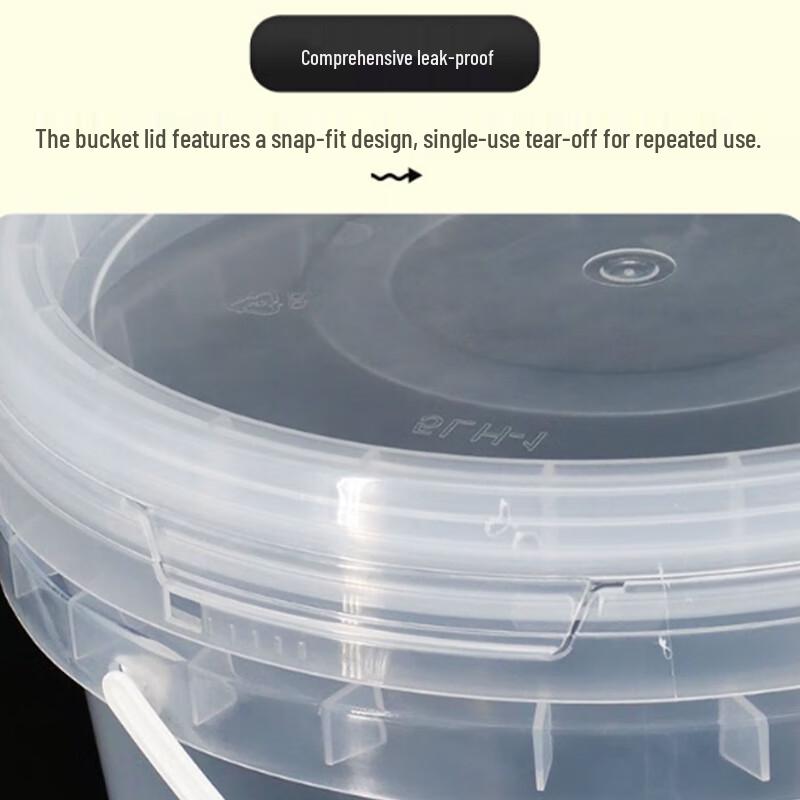 Sealed Plastic Storage Buckets with Lids 10L