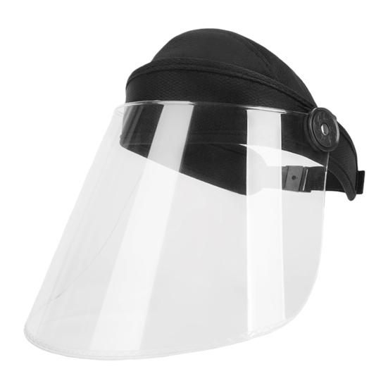 Visiera Protettiva Trasparente per Uomini Donne Anti-Appannamento Paraspruzzi per Lavoro Ciclismo Attività all'Aperto PVC Copertura Totale Fascia Regolabile Maschera Protettiva