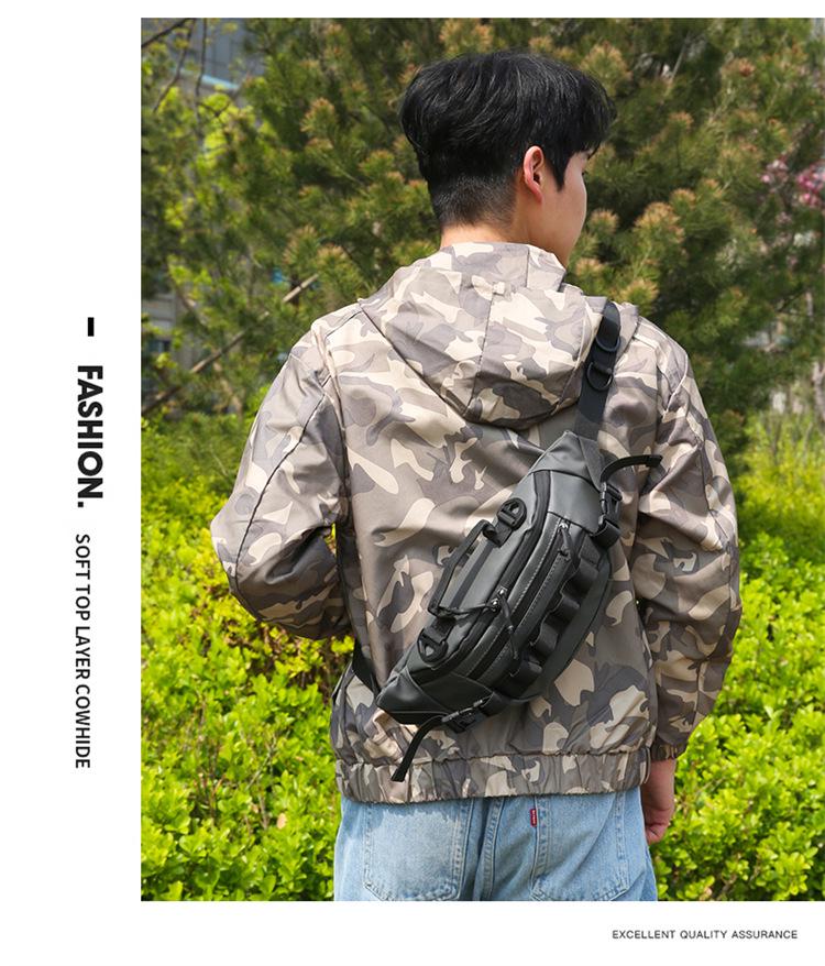 Men's Multi-Functional Outdoor Hiking Chest and Waist Bag - Fitness Sports Crossbody