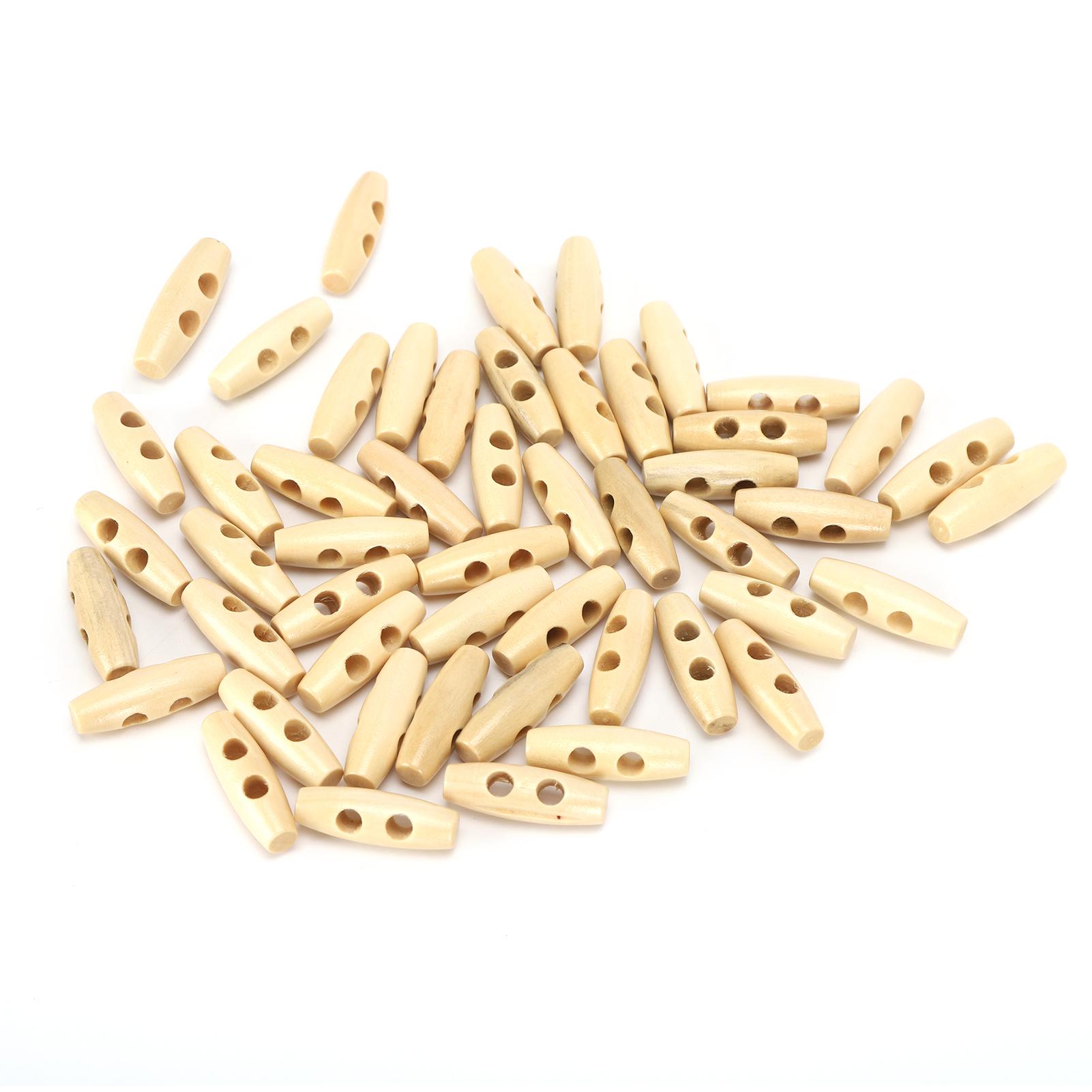 

50 шт. Пуговицы Оливка Формы Кремового Цвета Деревянные Пуговицы Тканевые Швейные Принадлежности 30 мм