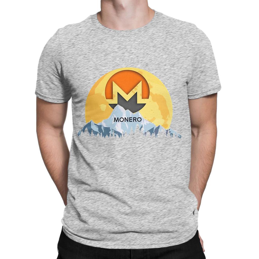 Monero XMR to the Moon Novelty Graphic 100 Cotton TShirt Monero XMR Tees Tops For Unisex