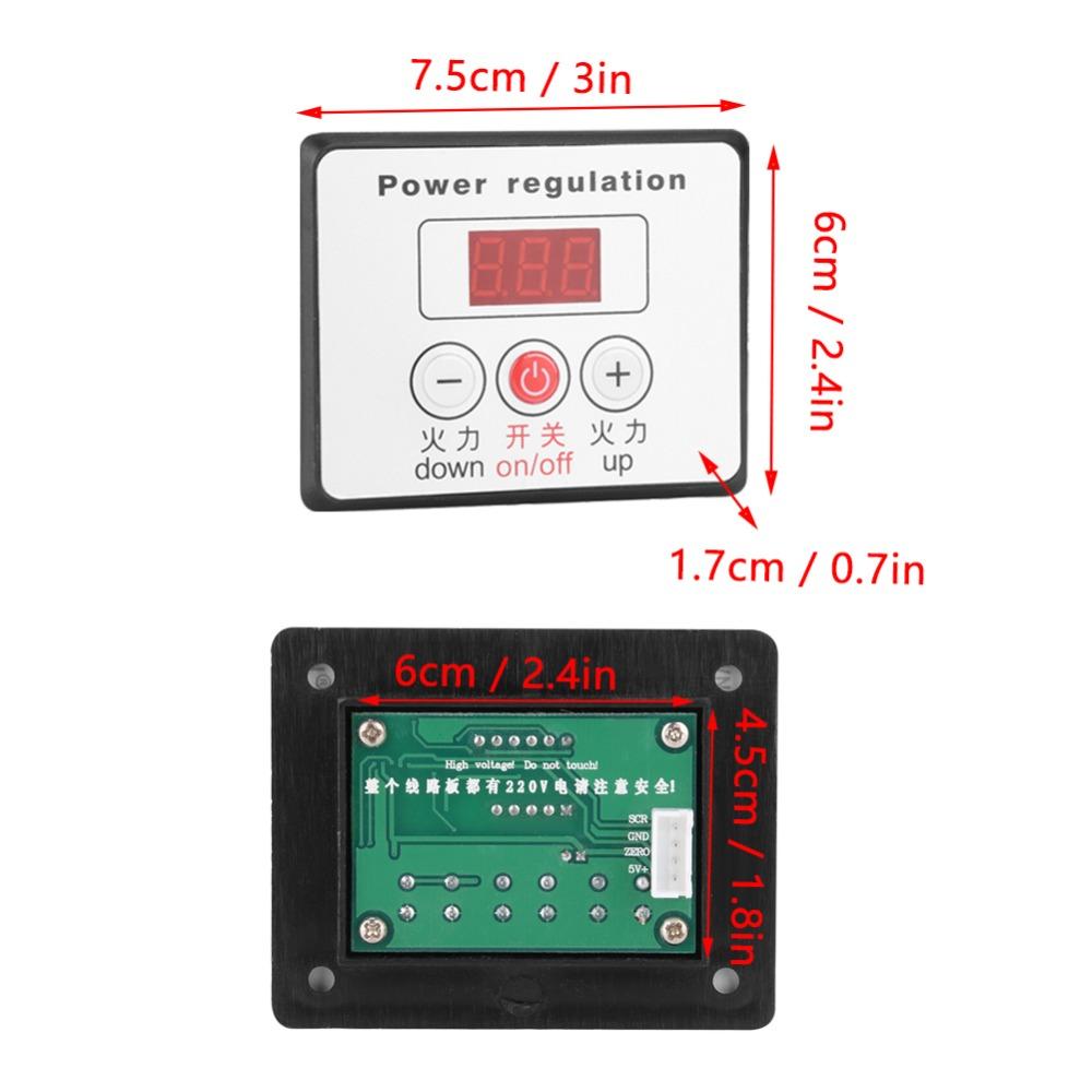 10000W SCR Voltage Regulator AC 220V 80A Digital Speed Controller Adjustable High Power Thermostat Module Industrial