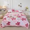 Fresh White Flowers 100% Cotton Quilted Quilt Summer Skin-friendly Comfortable Air Conditioning Quilt for Kids Teens Adults