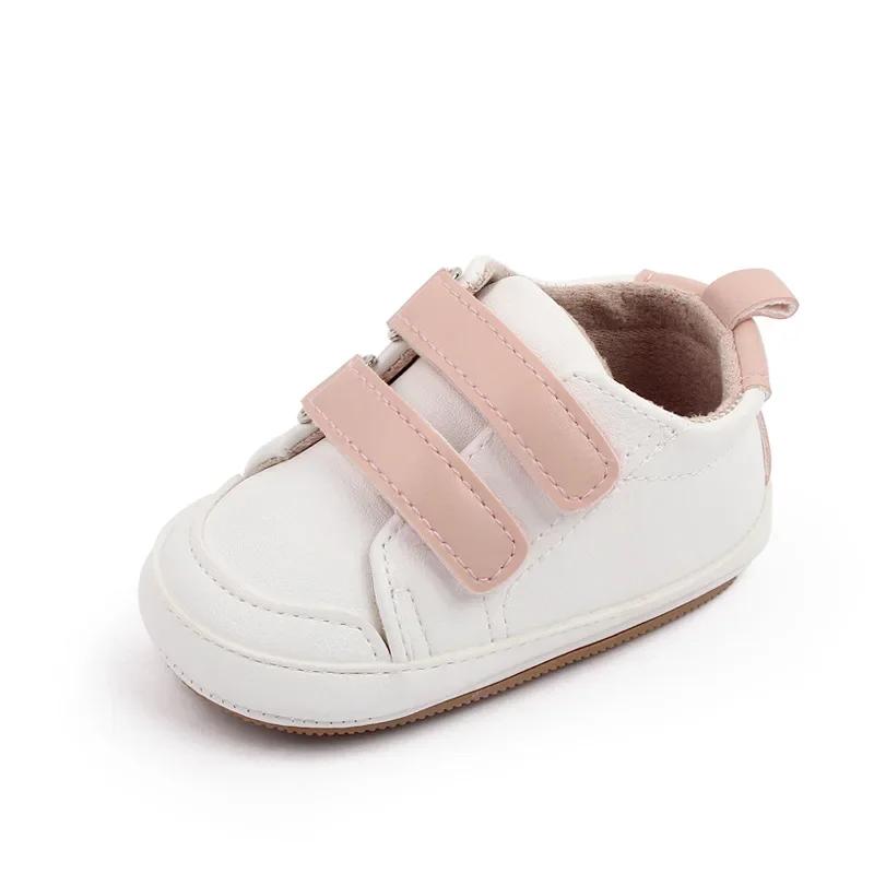 Casual Non-Slip Sport Sneakers Baby Casual Walking Shoes for 0-1Years Toddler Baby Boys and Girls Baby Double Color Basic Simple