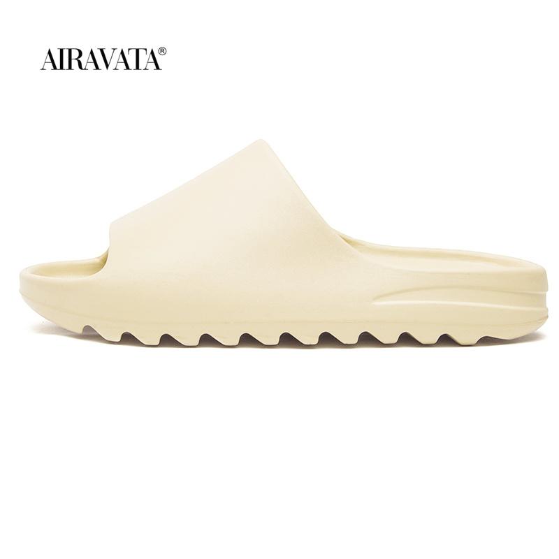 

Мужские и женские летние пляжные тапочки, модные уличные и домашние мягкие шлепанцы из ЭВА, мужские толстые нескользящие туфли с зубчатой подошвой 40-41 бежевый
