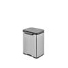 Brabantia Waste Bin with Lid, Manual Operation, Water Resistant, 4L, 20cm (W) x 17.2cm (D) x 27.2cm (H), Made in Belgium, Bo Waste Bin FPP Matte Finis