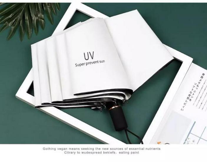 Durable Semi-Automatic UV-Resistant Folding Sun Umbrella for Students