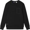 Blue Series Business Round Neck Comfortable Long Sleeve Sweatshirt Men Sweatshirt Black F11M512207F-BK