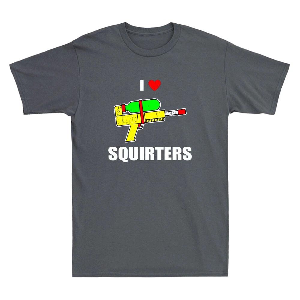 Men s and Women s T-shirts I Heart Squirters Funny I Love Squirters Guns Vintage XXL