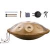 Handpan Trommel 22 Zoll 9 Töne D-Moll Stahl Handtrommel mit Schlägeln für Erwachsene