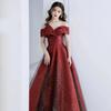 Frühlings-Satin-Abendkleid mit einer Schulter für Bräute 2026