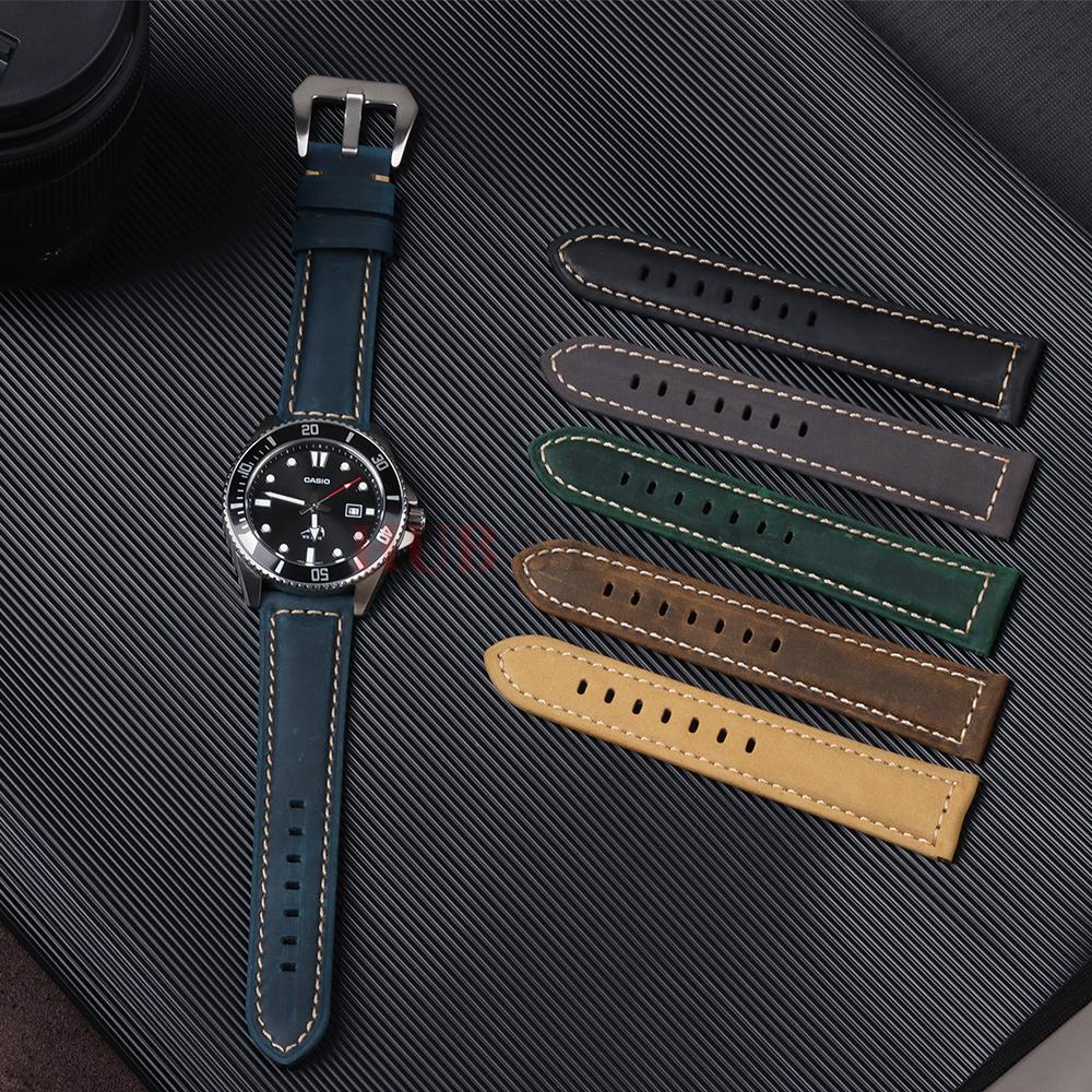 20mm 22mm 24mm 26mm Kalbslederband Crazy Horse Uhrenarmband für Panerai für Omega Uhrenarmband Sportarmband für Herren Damen Armband