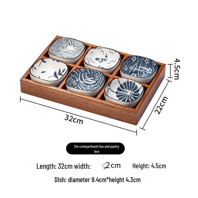 Ceramic Divided Snack Serving Tray