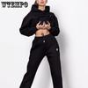 Frauen Trainingsanzug Casual Druck Langarm Hoodie Sport Anzüge Herbst Weibliche Sweatshirts Jooger Hosen Warme Zwei Stück Set
