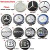Car Sticker 75MM Car Styling Wheel Center Covers Hub Caps Replacement For Mercedes Benz A C E Class W211 W176 W204  AMG CLA W212