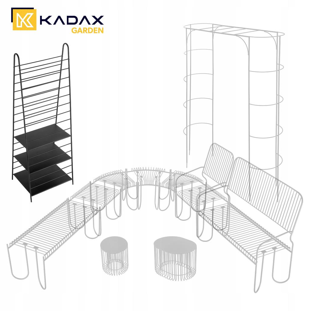 KADAX Drabinka Ogrodowa Na Kwiaty metalowa 172cm