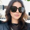 1 Piece of European and American New Large Frame Glasses Fashionable Internet Celebrity Street Pography Retro Trendy Glasses