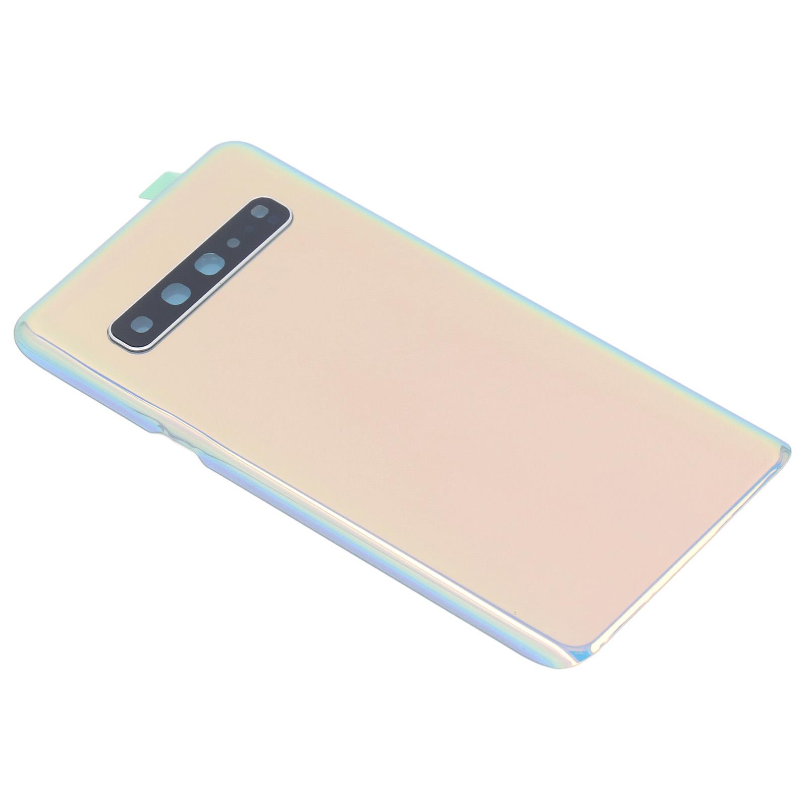 

Phone Back Glass Cover Pre Installed Camera Lens Adhesive with Pen Repair Tool Phone Rear Door Cover Replacement for S10 5G