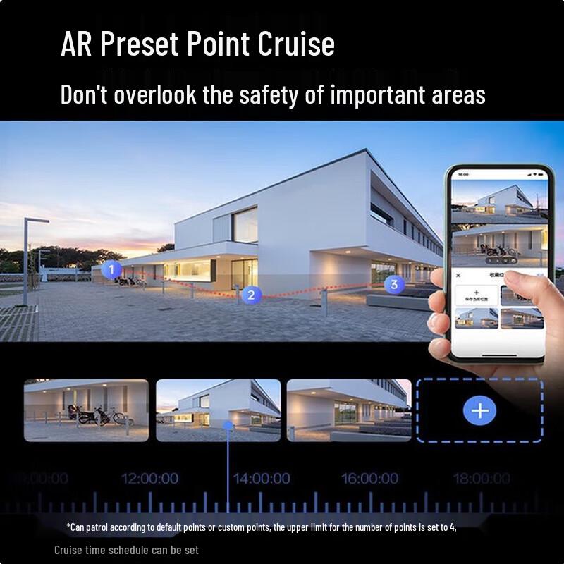 Kamera Bezpieczeństwa EZVIZ H80F 4MP Zewnętrzna Pełnokolorowa z Potrójnym Obiektywem (Wersja CN)