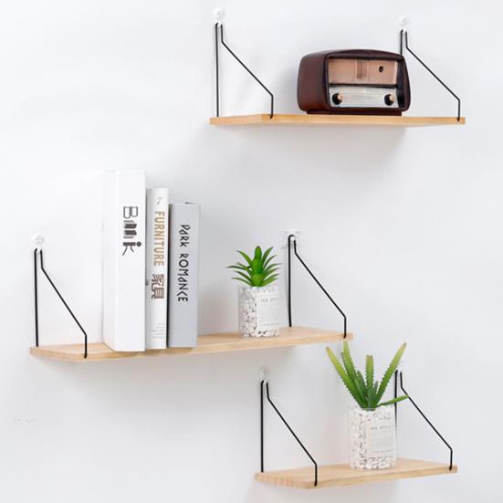 Home Room Wandbehang Einzelbrett Töpfe Figuren Lagerregal Regalhalter
