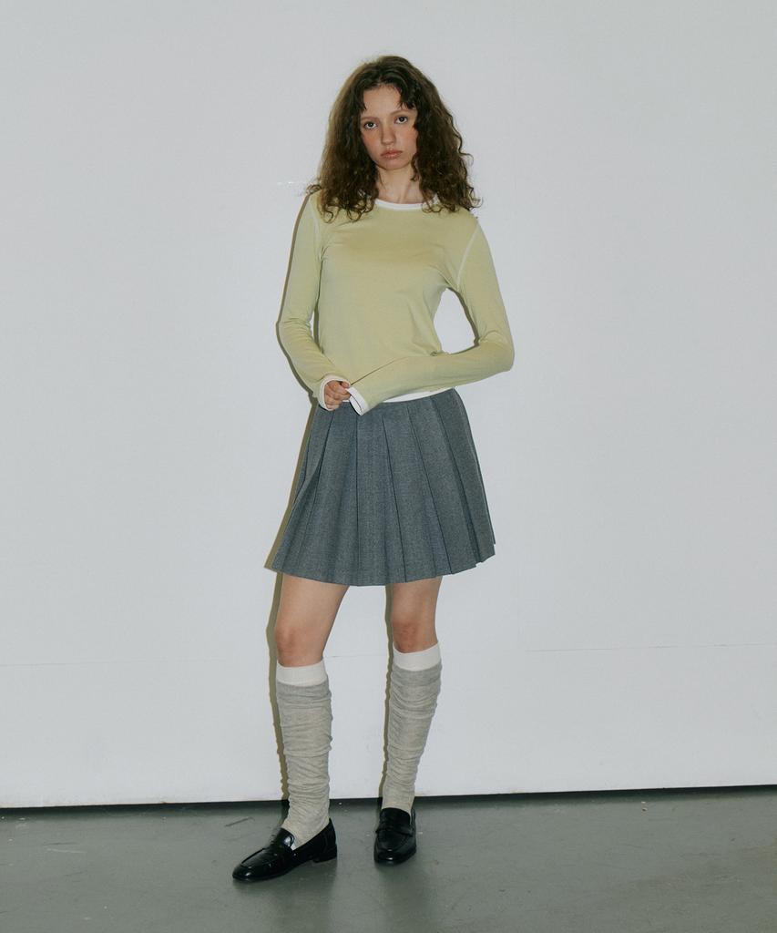 AUTHENTI Color Block T-Shirt_Light Green