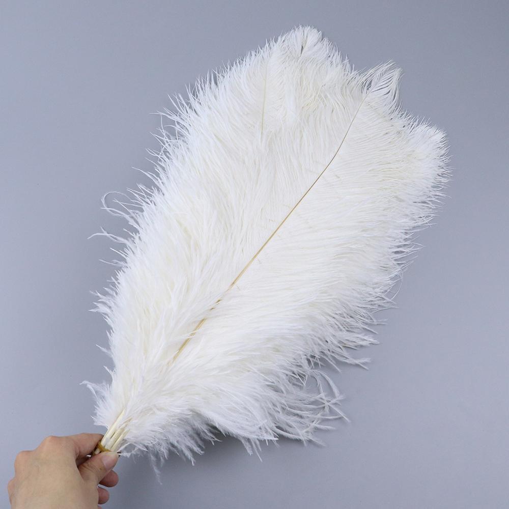 20-45Cm/8-18Palců Barevná Pštrosí Pera 10Ks/Lot Bílé Pštrosí Peří Velkoobchod Pro Svatbu Domů Váza Osvětlení Plumas Dekorace