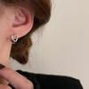 Heart Ear Cuff Stud Earrings: Women's Stylish Korean-Inspired Jewelry