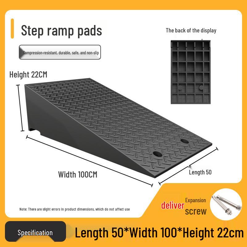 Anti-Slip Rubber-Plastic Curb Ramp Mat for Cars