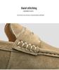 Men's Large Size Leather Slip-On Moccasin Loafers