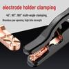500A King Kong Non-Scalding Heavy Duty Welding Electrode Holder, Thickened Black Clamp for Industrial Use