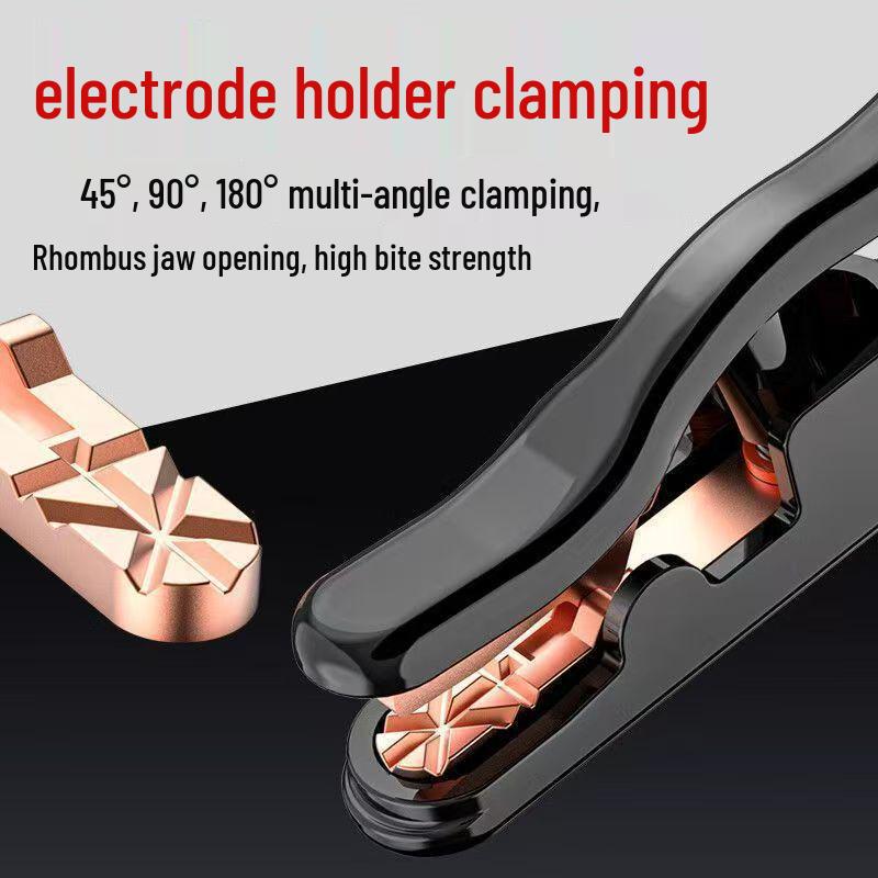 500A King Kong Non-Scalding Heavy Duty Welding Electrode Holder, Thickened Black Clamp for Industrial Use